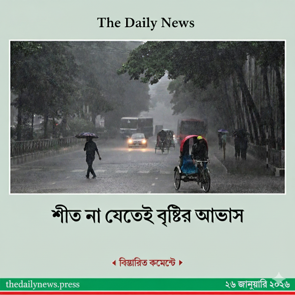 শীত না যেতেই বৃষ্টির আভাস